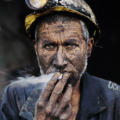Steve McCurry · Smoking Coal Miner 2002 · 101 x 152 cm · Edition of 10
