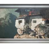Oskar Mulley (1891 - 1949) Berghof Öl auf Leinwand, signiert, 80 x 120 cm  Zur Verfügung gestellt von: Kunsthandel Strassner