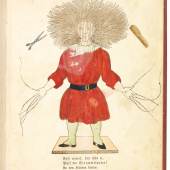 Struwwelpeter, die noch unter dem Titel „Lustige Geschichten und drollige Bilder“ Schätzung € 10.000