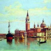 Bildbeschreibung:  Antonietta Brandeis ( 1849 - 1910) „Venedig – San Giorgio“ Öl auf Holz monogrammiert 24 x 34 cm  Zur Verfügung gestellt von: Galerie Szaal