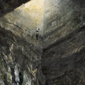 Adrian Ghenie  The Descent | 2003/2004  Öl auf Leinwand | 116,5 × 105cm  Ergebnis: 140.800 Euro