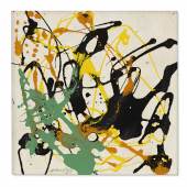 The Ann and Gordon Getty Collection JACKSON POLLOCK (1912-1956) Number 28, 1949 Painted in 1949. Price Realized: $6,705,000