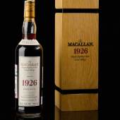 The Macallan 60 Years Old, Fine & Rare Series, Cask #263, 42.6%, 1926 Estimate £350,000-450,000 / $420,000-500,000, Selling for £1.5 million / $1.9 million