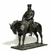 THE MONUMENT TO EMPEROR ALEXANDER III An Important Bronze Equestrian Portrait, After The Model By Prince Paul Troubetzkoy (1866- 1938), Cast By Valsuani Foundry, 1909 height 56cm, 22in. £80,000 - 120,000 / US$ 99,500-149,000