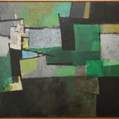 Theo Eble (1899-1974) , Bezirke, 1962, Oel auf Leinwand, 100 x 150 cm