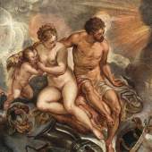 Jacopo Robusti, gen. Tintoretto (Venedig 1518 - 1594) Venus, Mars und Amor, Öl auf Leinwand, 75 x 63,7 cm, erzielter Preis € 315.500