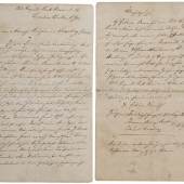 Los 3343 Brief von Friedrich Engels, Tod von Helene Demuth, der Haushälterin von Karl Marx... Ergebnis: 45.000
