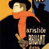 Henri de Toulouse-Lautrec: Ambassadeurs – Aristide Bruant, 1892, Musée d’Ixelles, Brüssel © Musée d’Ixelles, Brüssel / Institut für Kulturaustausch