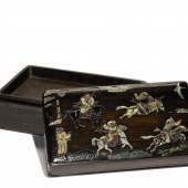Lot 302 Inlaid Zitan Box and Cover