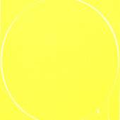 Ian Davenport Untitled Oval yellow lemon yellow yellow lo
