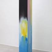 Esther Tielemans, Pedestal Painting, 2015, acrylic on plywood, 200 x 32 x 32 cm  Image courtesy AKINCI (Amsterdam