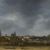 EGBERT VAN DER POEL (1621–1664) Blick auf Delft nach der Explosion von 1654, 1654 Öl auf Eichenholz, 36,2 x 49,5 cm © The National Gallery, London John Henderson Bequest, 1879