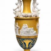 Vase mit Aldobrandinischer Hochzeit, sog. Nuptialvase aus dem Service vom Eisernen Helm Schätzpreis:	25.000 - 35.000 EUR Zuschlagspreis:	39.000 EUR