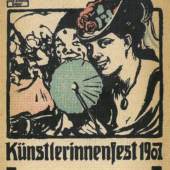 Künstlerinnenfest 1907, Deckblatt des gleichnamigen Heftes, Berlin 1907, Gestaltung: Ilse Schütze-Schur