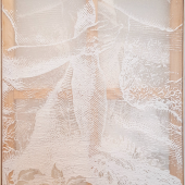 Veronika Suschnig, Detached (Soft Skills), 2021, Mischtechnik, Baumwollgaze auf Keilrahmen, 100 x 70 cm, Unikat