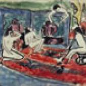 Ernst Ludwig Kirchner Vier weibliche Akte im Atelier
Postkarte an Maschka Mueller vom 17. Februar 1911
Staatlichen Museen zu Berlin, Kupferstichkabinett 