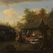 Fish Market, Cornelis Dusart, 1683. Purchase 1808