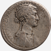  Kleopatra Die letzte Pharaonen. Kleopatra VII. mit Marcus Antonius, Tetradrachme, 36 v. Chr., Antiochia, Syrien  Inv.-Nr. GR 33499 