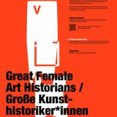 Flyer "Great Female Art Historians / Große Kunsthistoriker*innen"