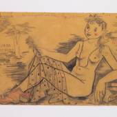 Annemarie von Matt-Gunz, Dionoëa, 1940 Bleistift und Farbstift auf Papier, 27 x 38.5 cm Kunstmuseum Luzern