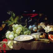 Jacob van Walscapelle Stillleben mit Früchten, Ende 17. Jh. Öl auf Holz, 23,5 x 30 cm Privatsammlung