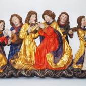 Wand-Relief mit sechs musizierenden Engeln. Limit 150 EUR