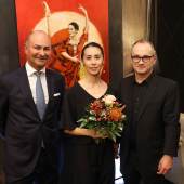 Einblick in die Ausstellung "Malerei trifft auf Ballett: Leo Stopfers Meisterwerke" (c) Katharina Schiffl