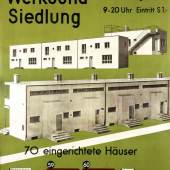 Plakat zur Eröffnung der Werkbundsiedlung, 1932 © Universität für angewandte Kunst Wien, Kunstsammlung und Archiv