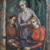 Marianne Fieglhuber-Gutscher (1886 - 1978) “Drei Frauen am Balkon” Öl auf Leinwand, 115 x 101 cm Foto: © Kunsthandel Widder