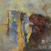 Ernst Wieltschnig „Spiegel an der Wand“ 2022, Mixed Media auf Leinwand, 60 x 80 cm, GALARTERY fine art