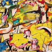 Willem de Kooning, Collage, 1950, oil on lacquer on paper with thumbtacks, est. $18-25 million