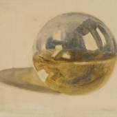 William Turner (1775-1851): Lehrtafel: Reflektionen und Brechungen in einer transparenten Kugel, halb gefüllt mit Wasser, um 1810, Tate, London
