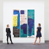 Works by Jean-Michel Basquiat and Keith Haring