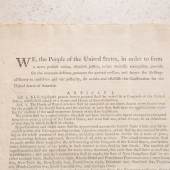 Photo Credit Courtesy Sotheby's. The Official Edition of the Constitution, the First Printing of the Final Text of the Constitution 