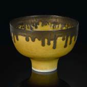 Dame Lucie Rie YELLOW FOOTED BOWL WITH BRONZED RIM Estimate   8,000 — 12,000  GBP  LOT SOLD. 125,000 GBP