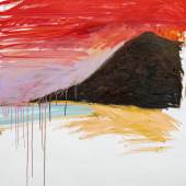 YOU Hyeonkyeong The Crimsoned Mountain 2024 Oel auf Leinwand 115 × 89 cm courtesy Iseurrat Artroom