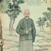 Yun, Sun ('Ji Sui') tätig 19./20. Jh. 1915 | Tusche und leichte Farben auf Papier 151 x 70,5cm Schätzpreis: 3.000 – 4.000 Euro 