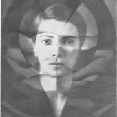 Yva, Futuristisches Selbstbildnis, Mehrfachbelichtung, Berlin 1926  © Das Verborgene Museum