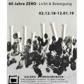 Plakat zur Ausstellung: 60 Jahre ZERO - Licht und Bewegung