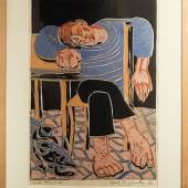 Josef Fischnaller, "Faun", Gouache, 70,5 x 50 cm, 1966