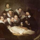 Rembrandts, Die Anatomie des Dr. Nicolaes Tulp Diese faszinierende Gruppenporträt, heute im Mauritshuis in Den Haag, wurde von Dr. Tulp im Januar 1632 bei Rembrandts in Auftrag gegeben. Quelle: www.oel-bild.de
