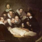 Rembrandt Werke, Die Anatomie des Dr. Nicolaes Tulp, 1632 Quelle: www.oel-bild.de
