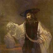 Rembrandts Werke, Aristoteles mit der Büste Homers, 1553. Quelle: www.oel-bild.de 