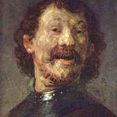 Rembrandt Werke, Selbstbildnis mit Halsberge, 1629 Quelle: www.oel-bild.de