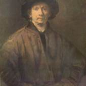 Biographie Rembrandts Bild, Selbstbildnis. 1669. Rembrandts vom Alter gezeichnetes Antlitz strahlt Stolz und Würde aus. Quelle: www.oel-bild.de 