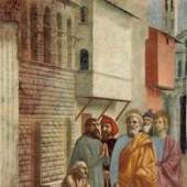 Masaccio, St Peter Heaaling the Sick with His Shadow, 1427-1428. Fresco at the Brancacci Chapel, Santa Maria del Carmine, Florence. Bildmaterial: www.cabinetmagazine.org