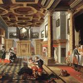 Bankett Renaissance-Interieur, Gemälde von Bartholomeus van Bassen, 1618–1620 (c) wikipedia.org