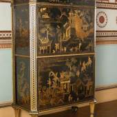 Secretaire attributed to Thomas Chippendale, c. 1773, with Chinese lacquer panels and English japanning. ©National Trust/Christopher Warleigh-Lack