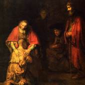 Rembrandt Werke, Heimkehr des verlorenen Sohnes, 1668. Quelle:www.oel-bild.de 