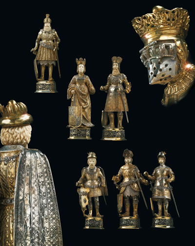  Dorotheum (siehe Anhang) 6 deutsche Historismus-Figuren nach den Schwarzen Mandern, erzielter Preis € 73.500